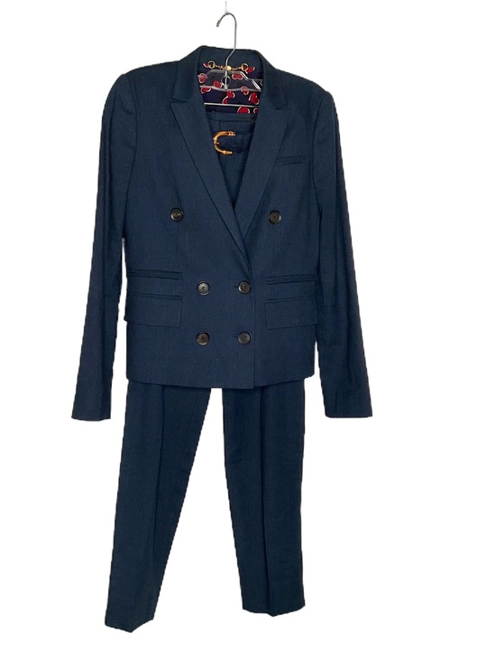 Gucci Pants - Gucci Navy Double-Breasted Blazer and Trousers